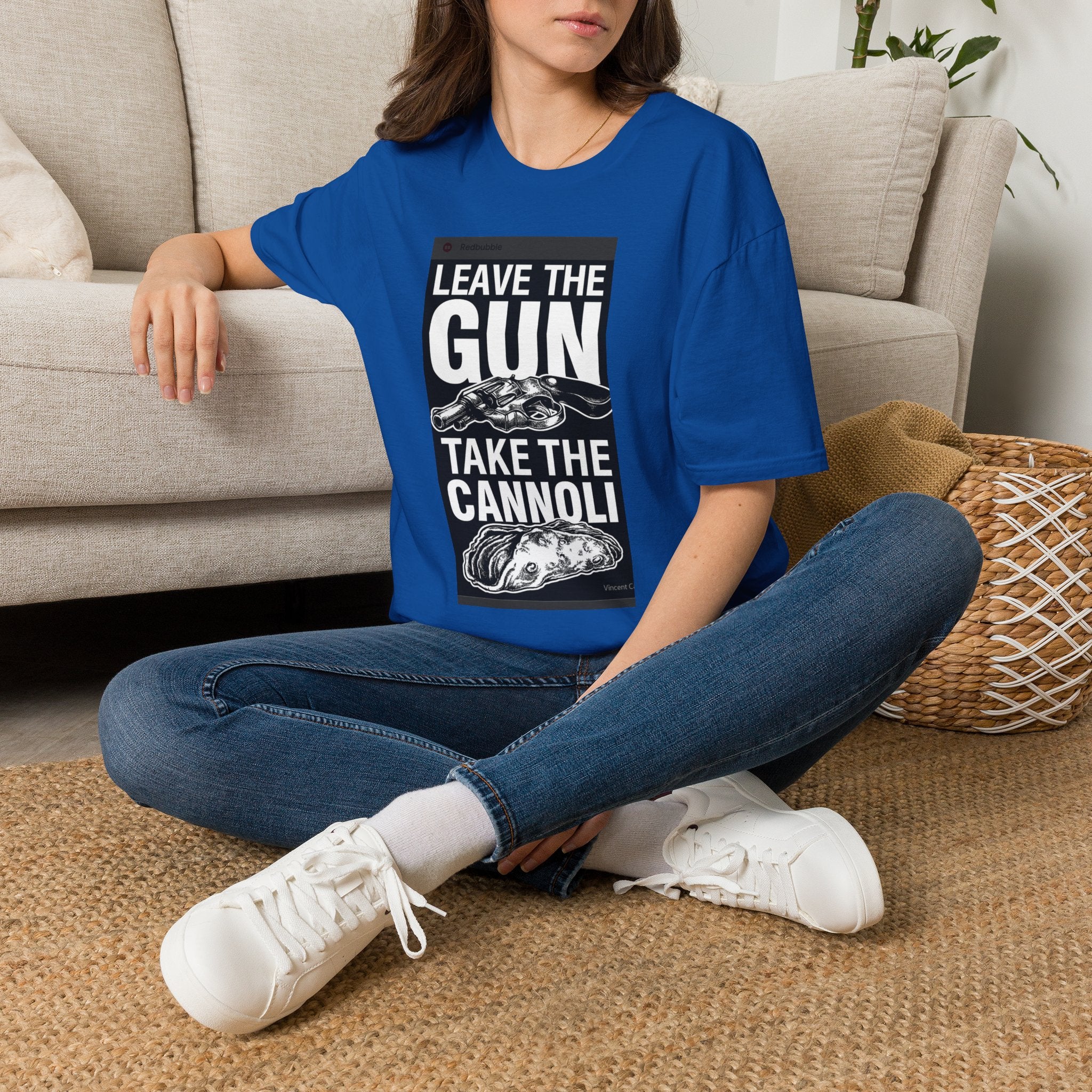 T-Shirt — "Leave the Gun, Take the Cannoli" Vintage Mob Movie Quote Tee