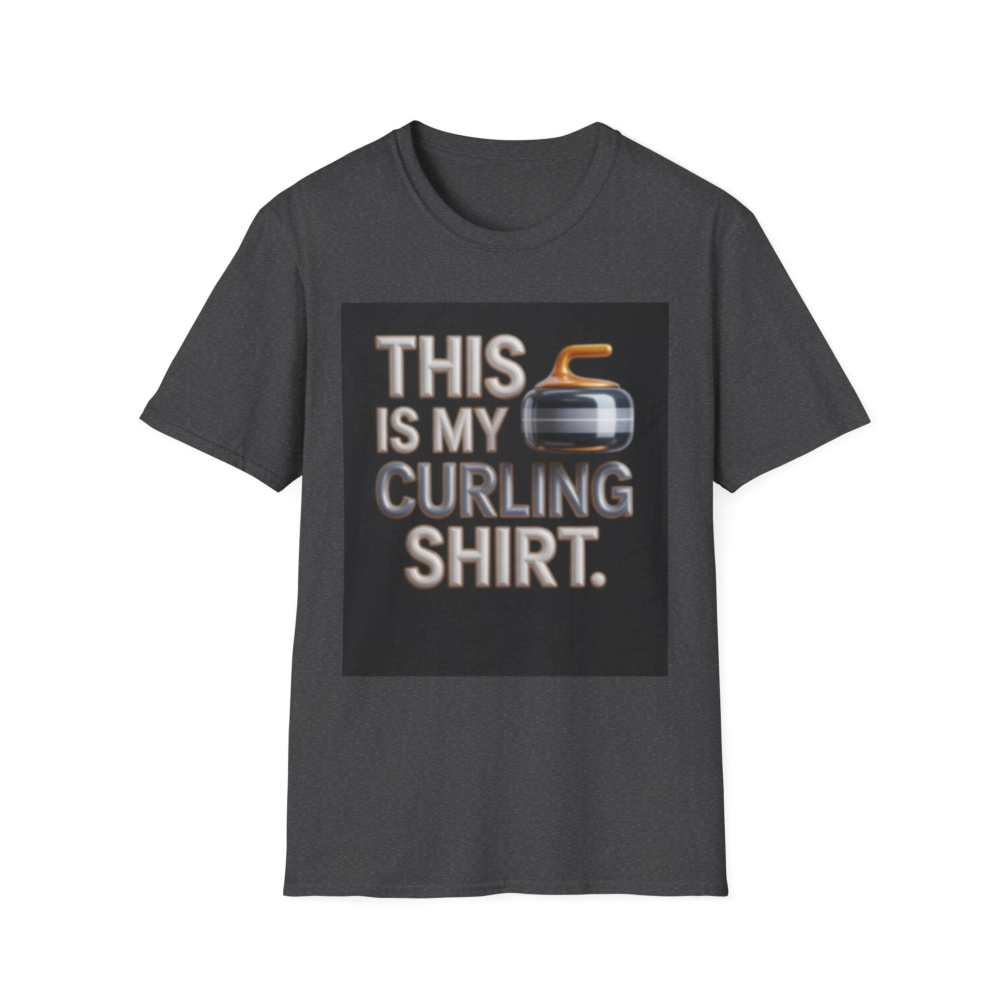 Curling T-Shirt — "This Is My Curling Shirt" Graphic Tee for Curling Fans