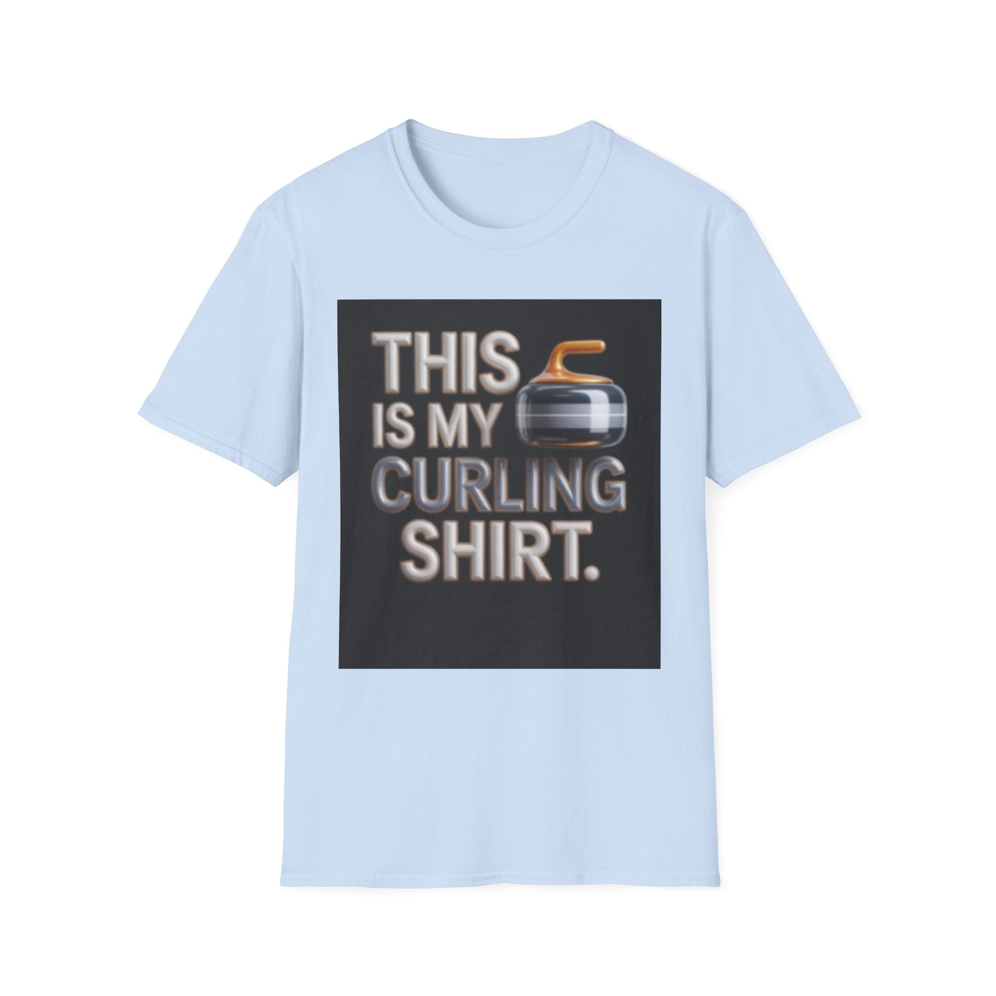 Curling T-Shirt — "This Is My Curling Shirt" Graphic Tee for Curling Fans