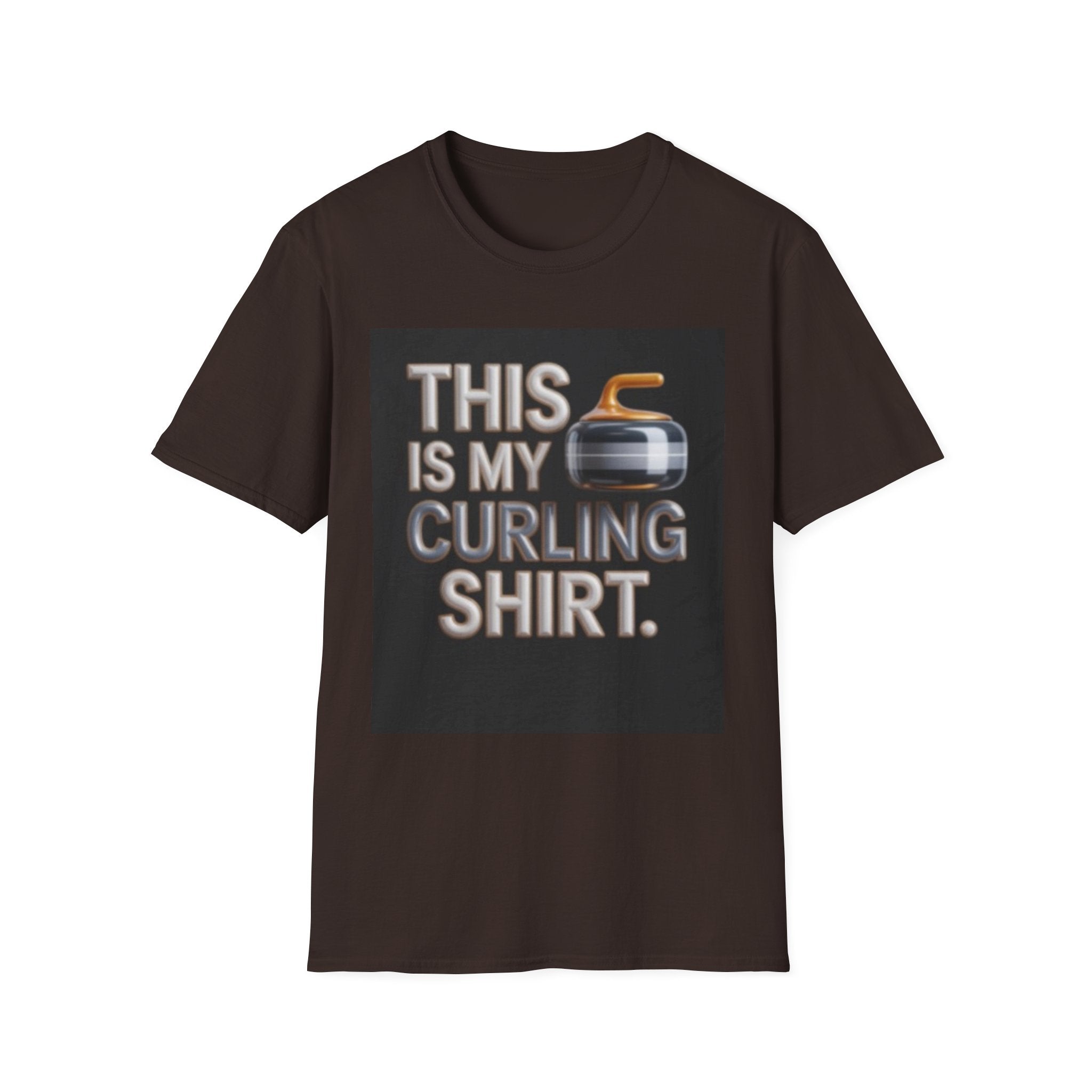 Curling T-Shirt — "This Is My Curling Shirt" Graphic Tee for Curling Fans