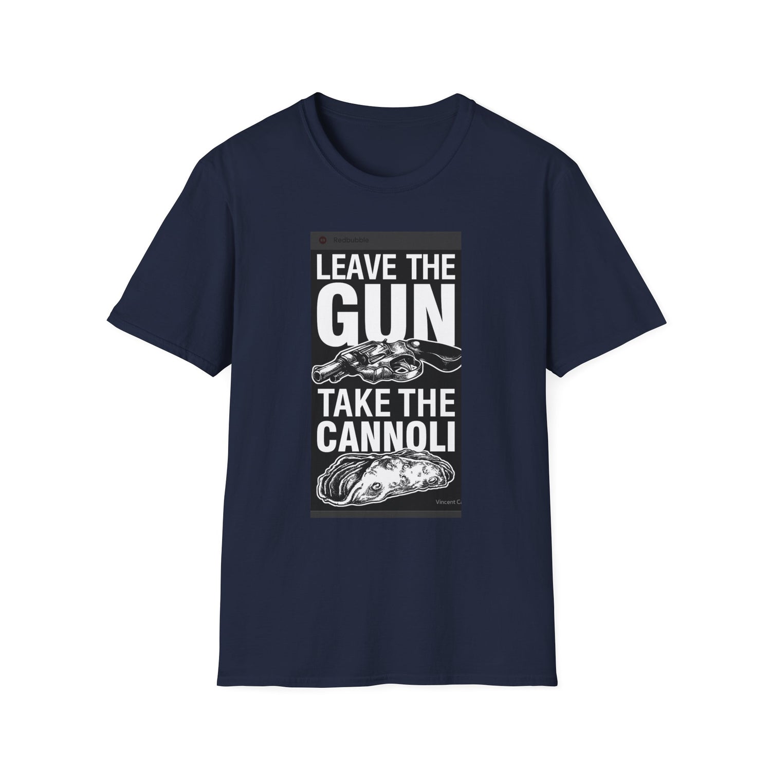 T-Shirt — "Leave the Gun, Take the Cannoli" Vintage Mob Movie Quote Tee
