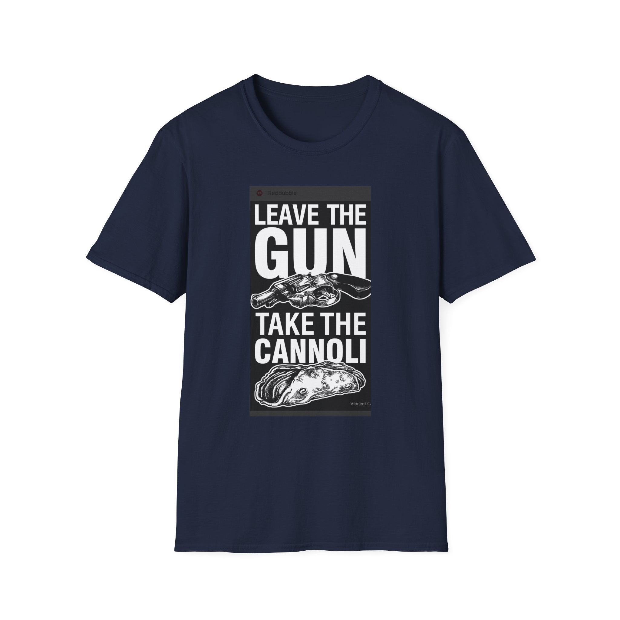 T-Shirt — "Leave the Gun, Take the Cannoli" Vintage Mob Movie Quote Tee