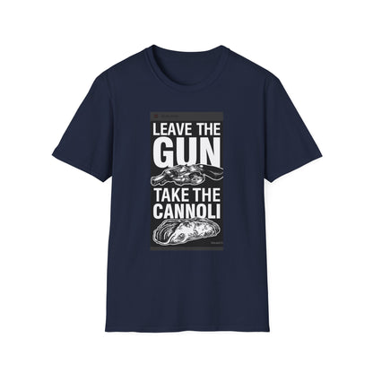 T-Shirt — "Leave the Gun, Take the Cannoli" Vintage Mob Movie Quote Tee