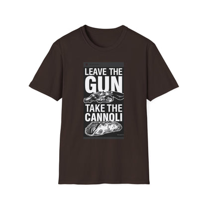 T-Shirt — "Leave the Gun, Take the Cannoli" Vintage Mob Movie Quote Tee