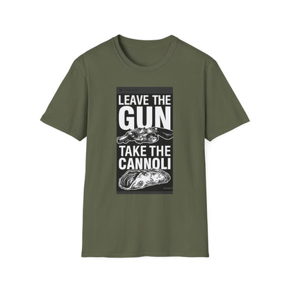 T-Shirt — "Leave the Gun, Take the Cannoli" Vintage Mob Movie Quote Tee