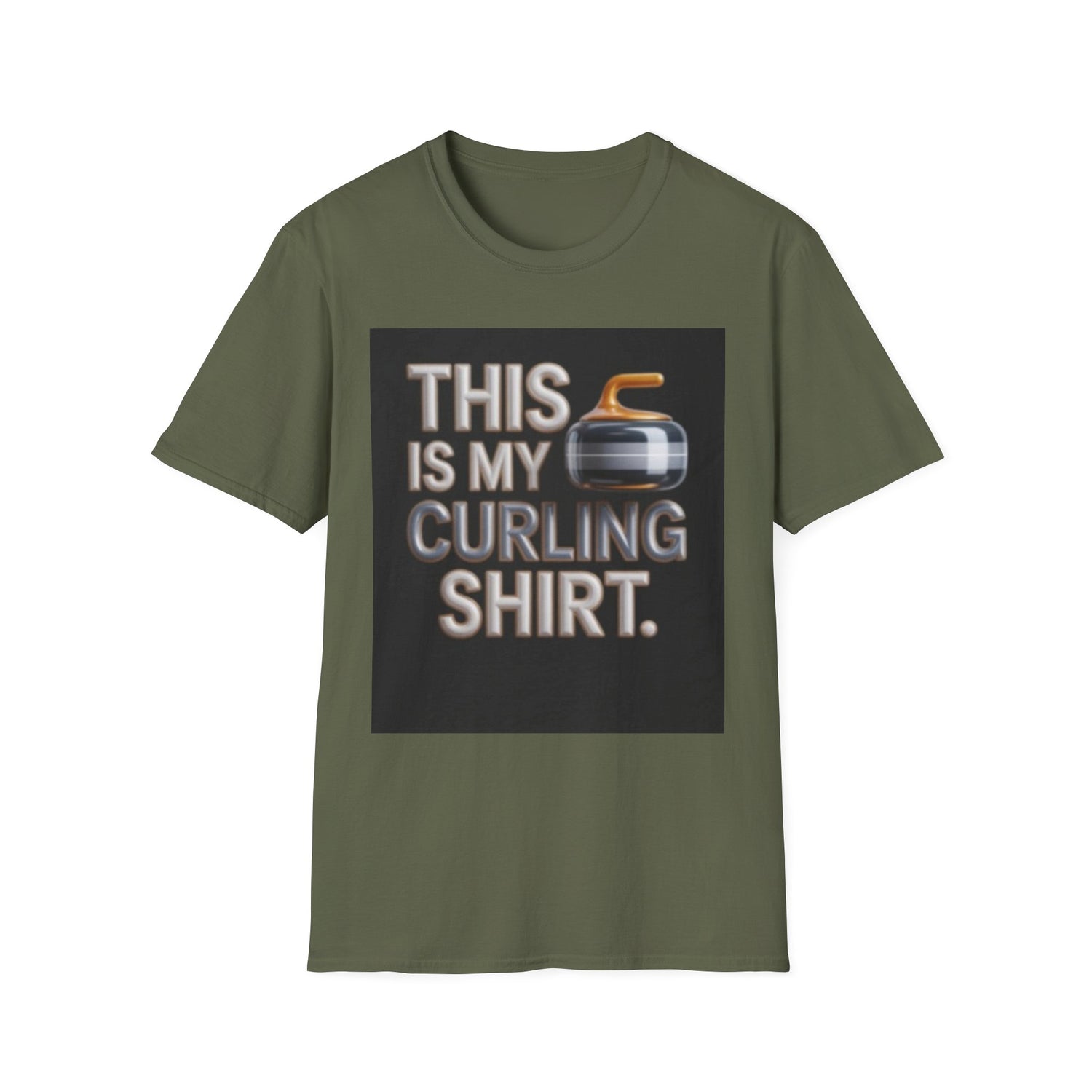 Curling T-Shirt — "This Is My Curling Shirt" Graphic Tee for Curling Fans