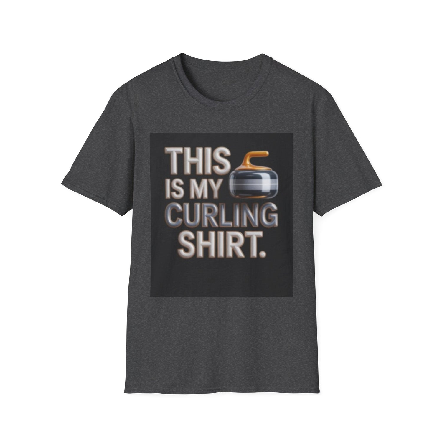 Curling T-Shirt — "This Is My Curling Shirt" Graphic Tee for Curling Fans
