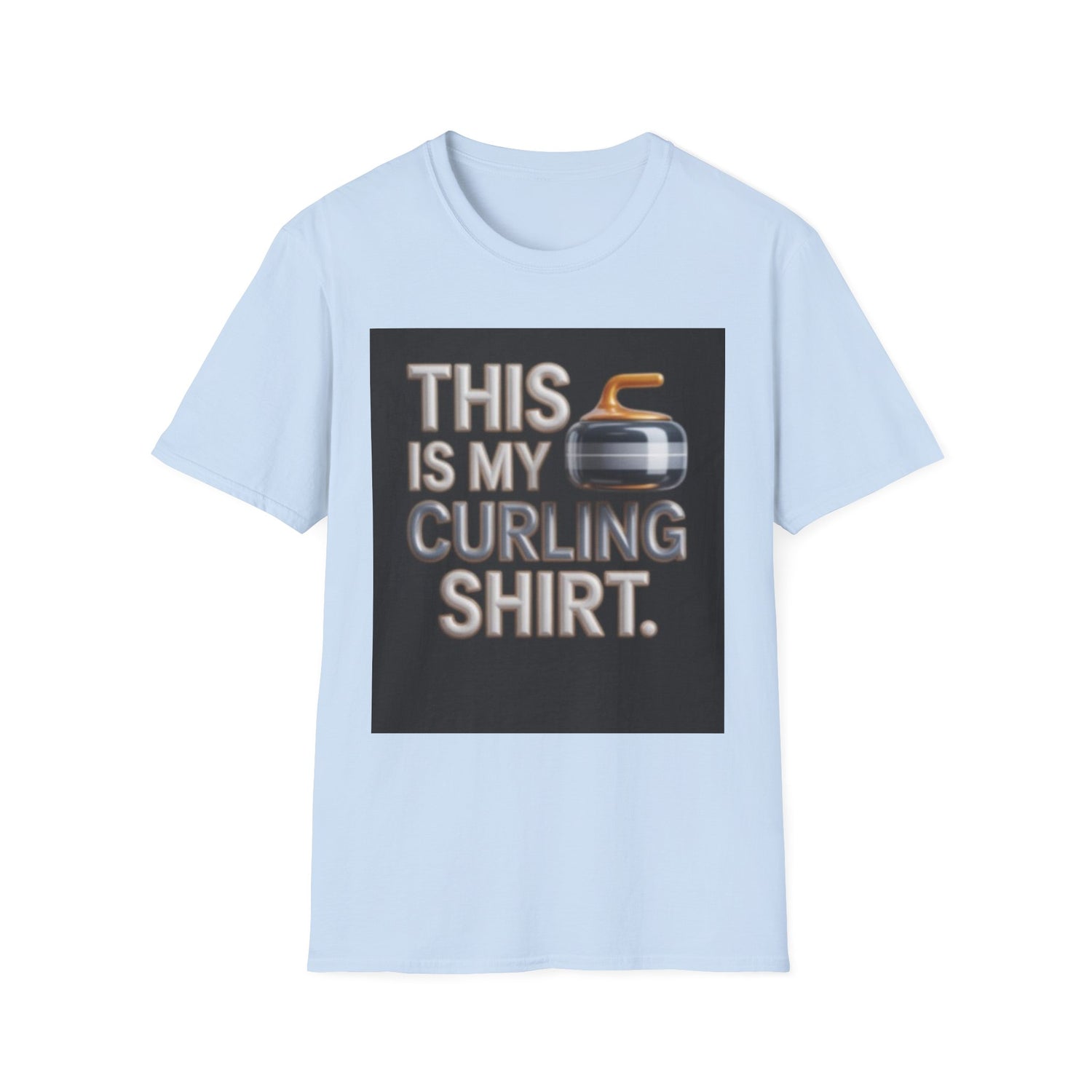 Curling T-Shirt — "This Is My Curling Shirt" Graphic Tee for Curling Fans