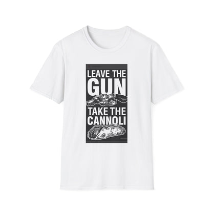 T-Shirt — "Leave the Gun, Take the Cannoli" Vintage Mob Movie Quote Tee
