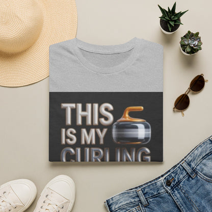 Curling T-Shirt — "This Is My Curling Shirt" Graphic Tee for Curling Fans