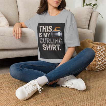 Curling T-Shirt — "This Is My Curling Shirt" Graphic Tee for Curling Fans