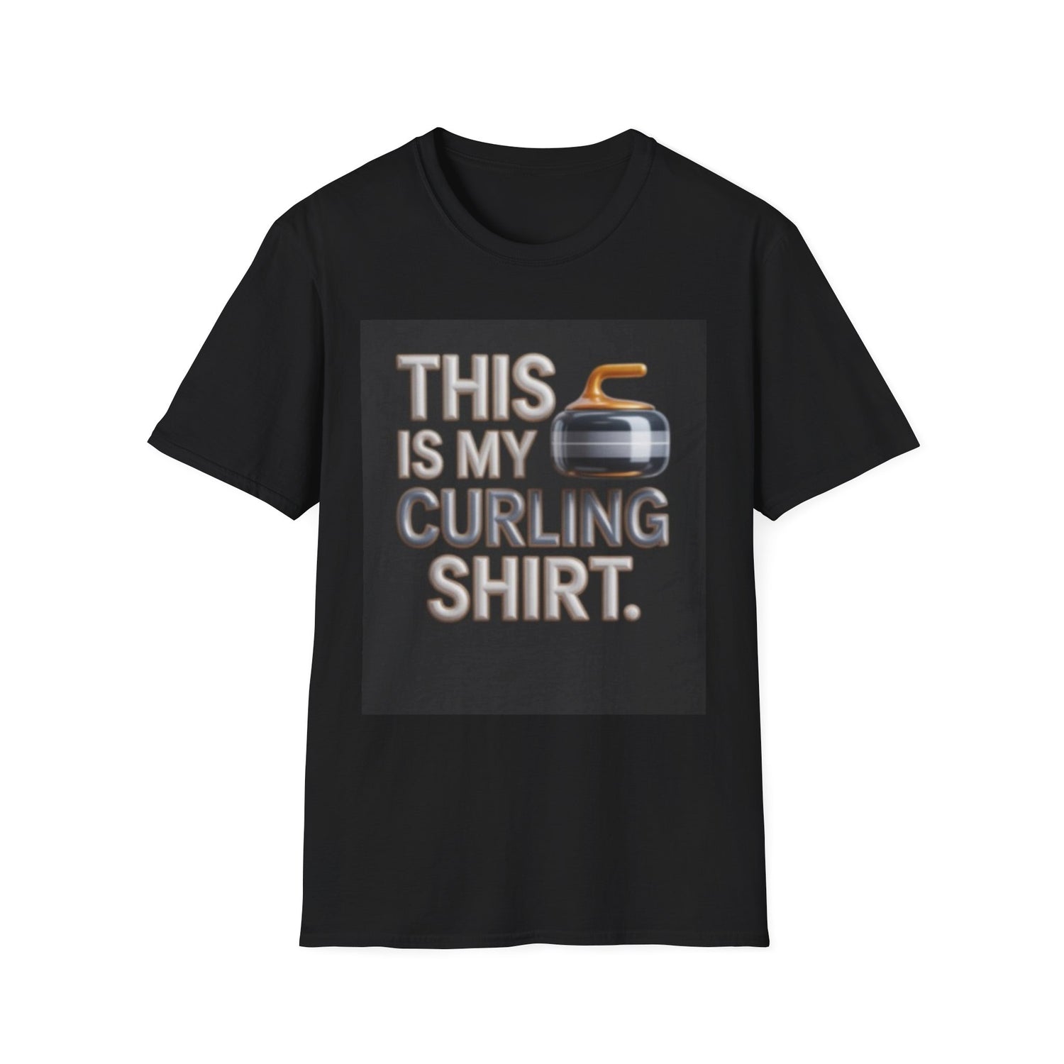 Curling T-Shirt — "This Is My Curling Shirt" Graphic Tee for Curling Fans