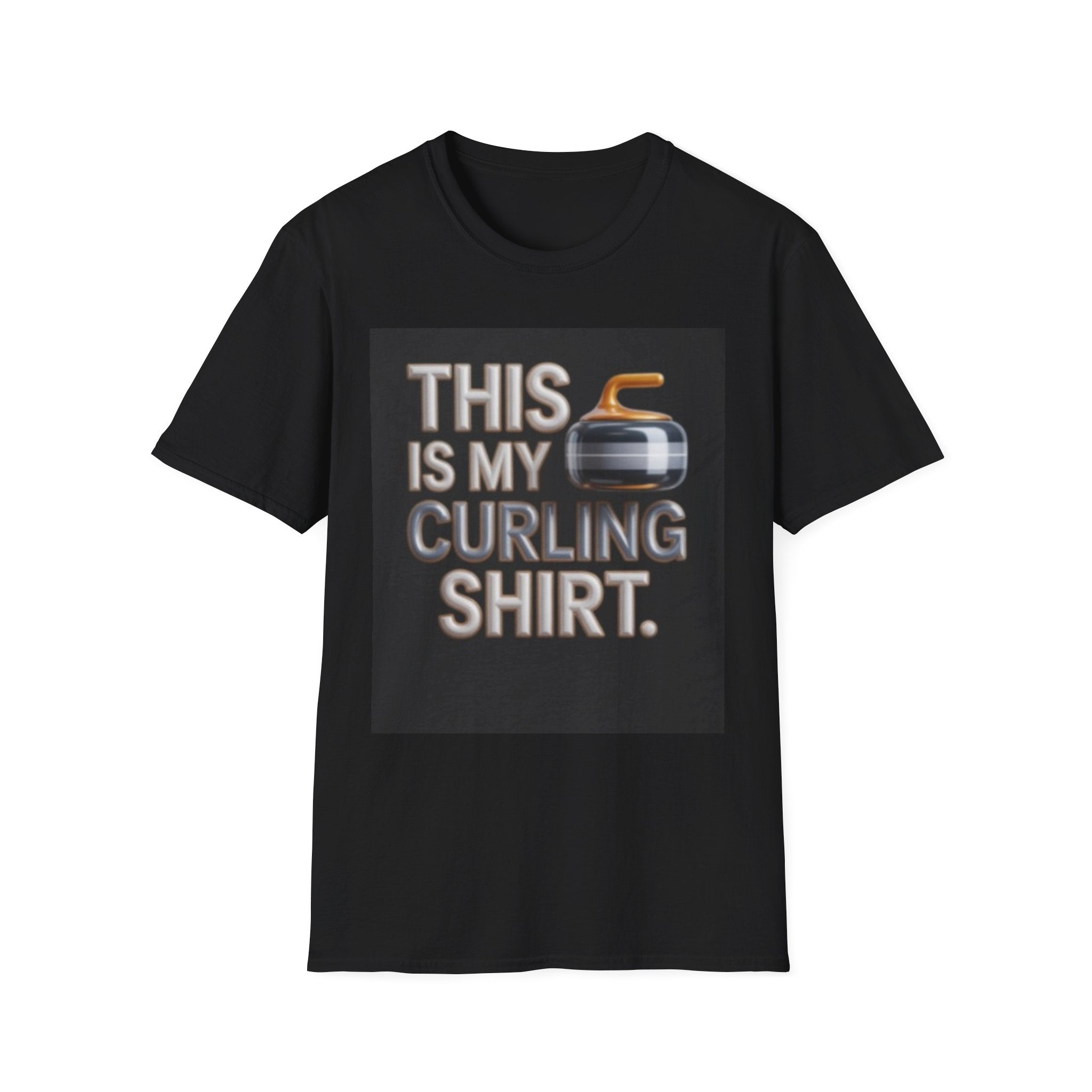 Curling T-Shirt — "This Is My Curling Shirt" Graphic Tee for Curling Fans