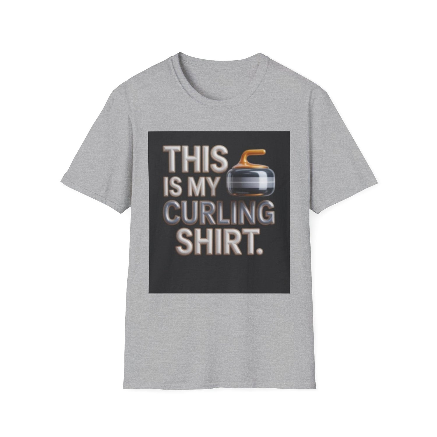 Curling T-Shirt — "This Is My Curling Shirt" Graphic Tee for Curling Fans