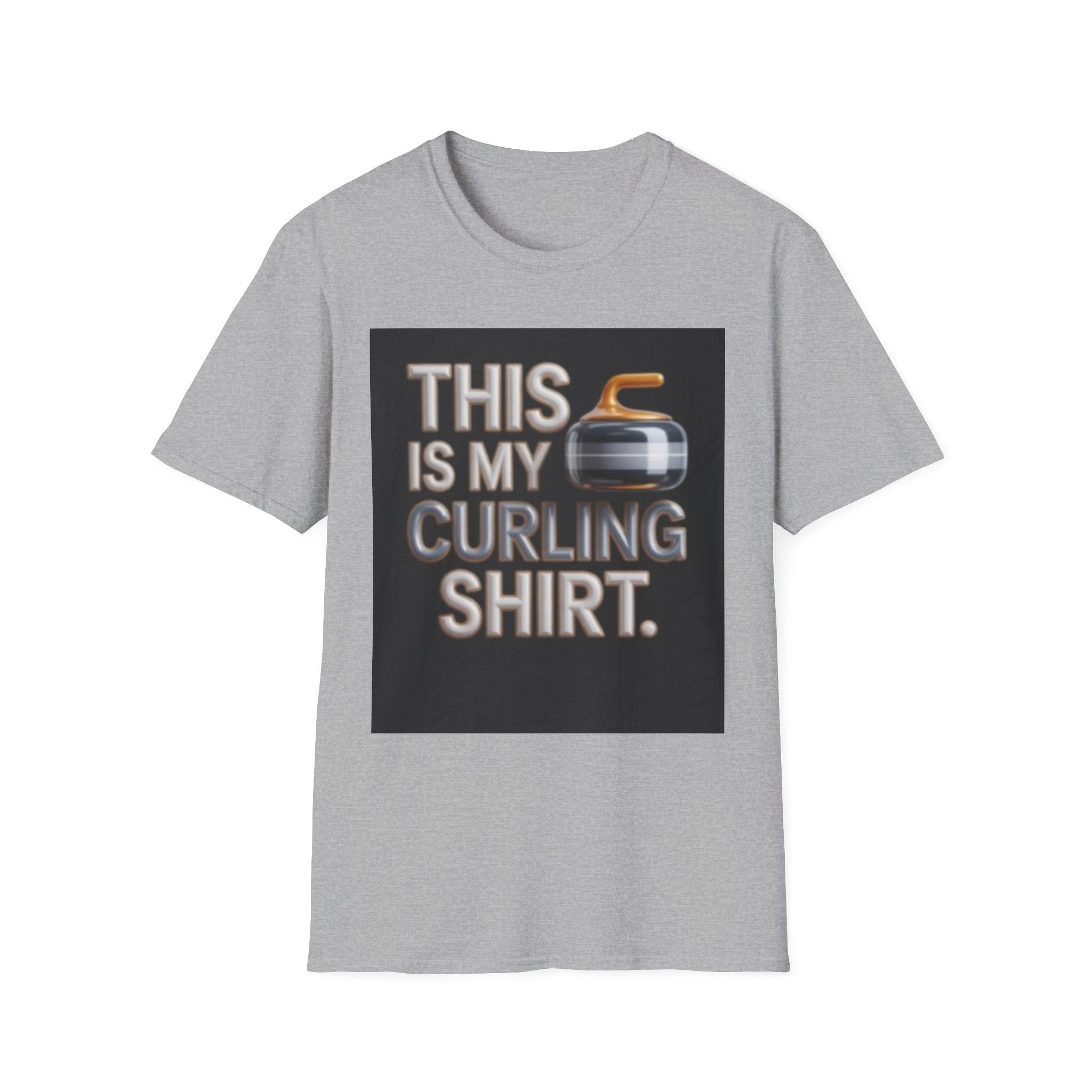 Curling T-Shirt — "This Is My Curling Shirt" Graphic Tee for Curling Fans