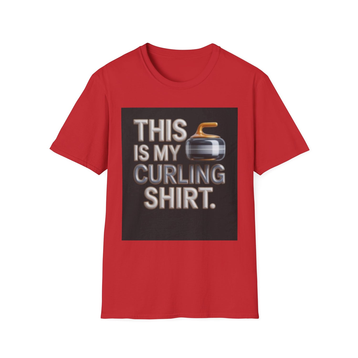 Curling T-Shirt — "This Is My Curling Shirt" Graphic Tee for Curling Fans
