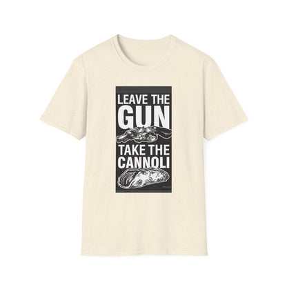 T-Shirt — "Leave the Gun, Take the Cannoli" Vintage Mob Movie Quote Tee