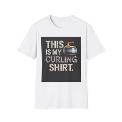 Curling T-Shirt — "This Is My Curling Shirt" Graphic Tee for Curling Fans