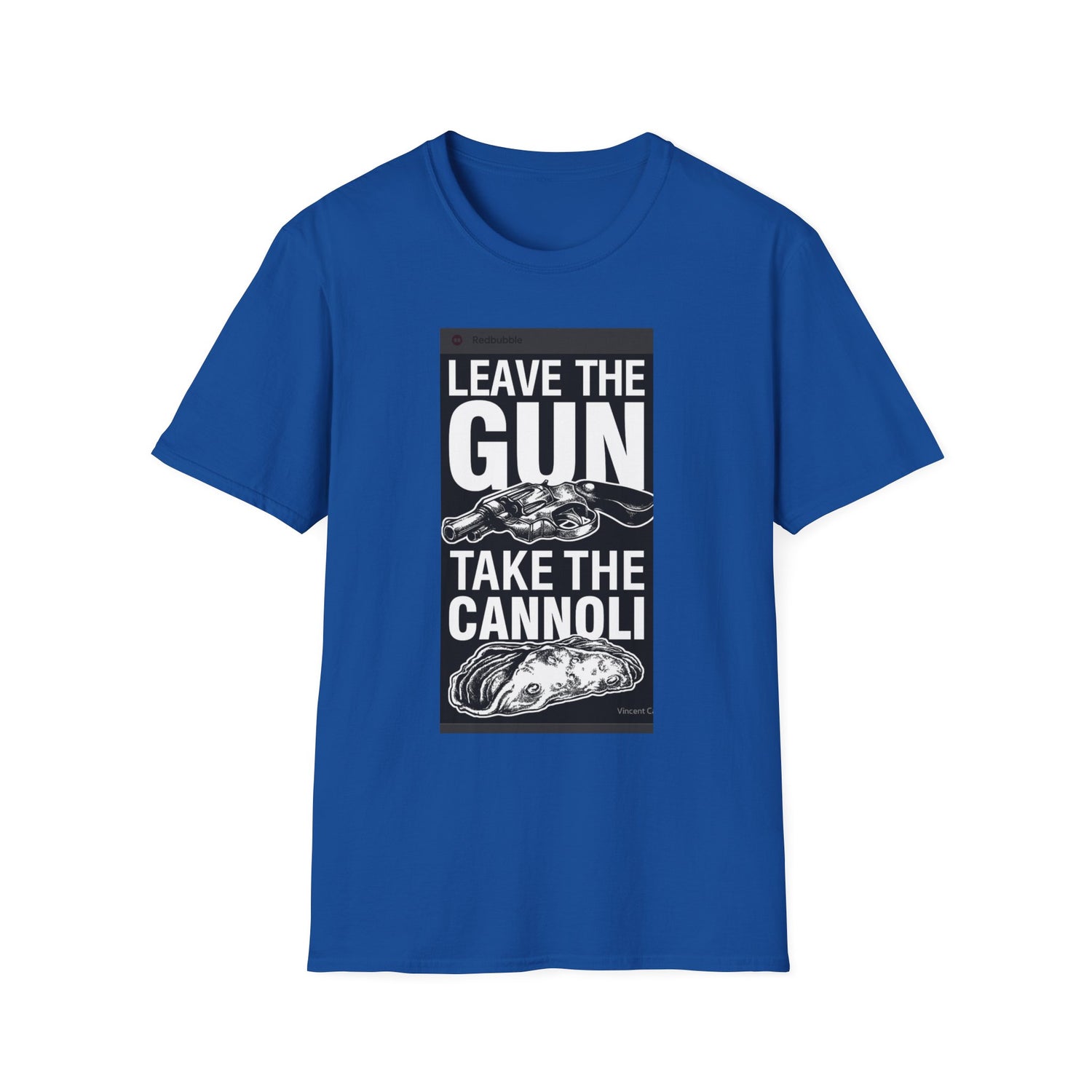 T-Shirt — "Leave the Gun, Take the Cannoli" Vintage Mob Movie Quote Tee