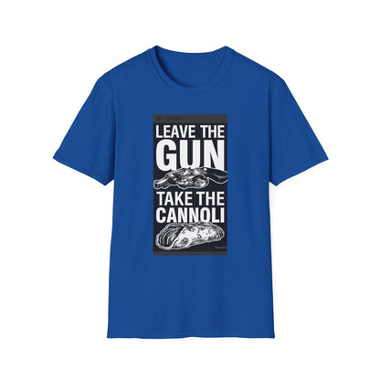 T-Shirt — "Leave the Gun, Take the Cannoli" Vintage Mob Movie Quote Tee