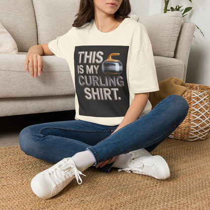 Curling T-Shirt — "This Is My Curling Shirt" Graphic Tee for Curling Fans