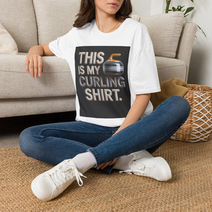 Curling T-Shirt — "This Is My Curling Shirt" Graphic Tee for Curling Fans