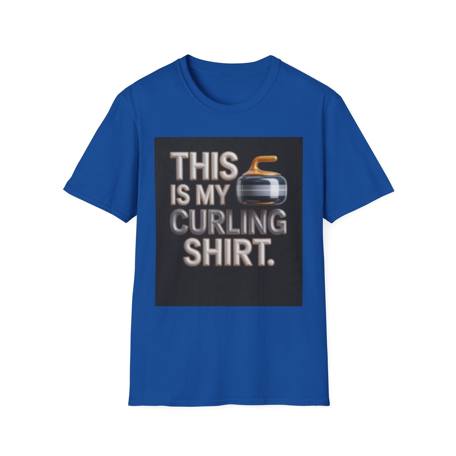 Curling T-Shirt — "This Is My Curling Shirt" Graphic Tee for Curling Fans