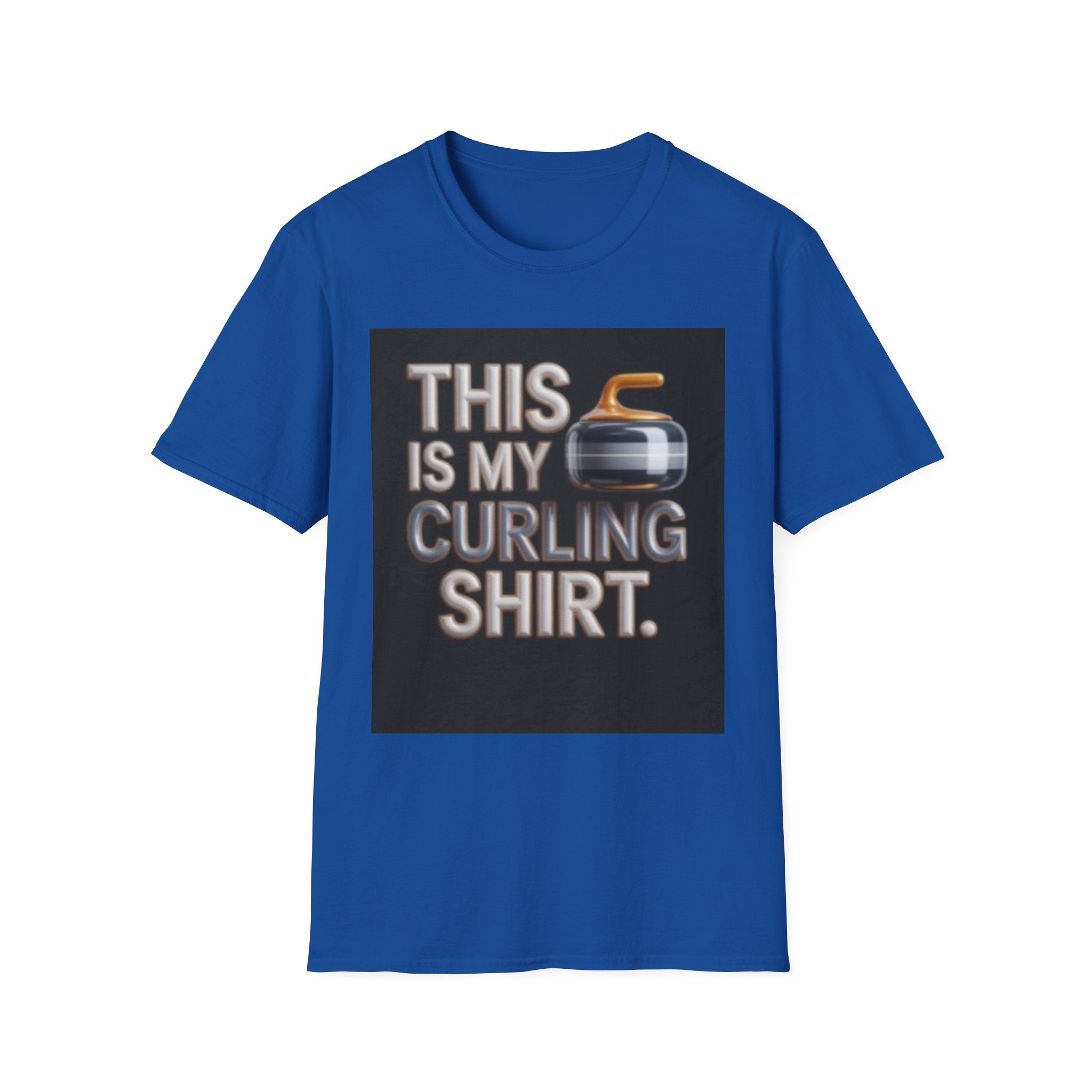 Curling T-Shirt — "This Is My Curling Shirt" Graphic Tee for Curling Fans