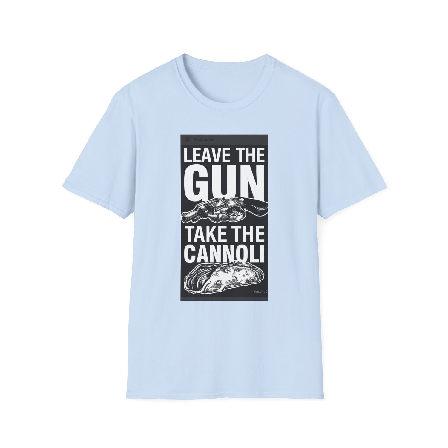 T-Shirt — "Leave the Gun, Take the Cannoli" Vintage Mob Movie Quote Tee