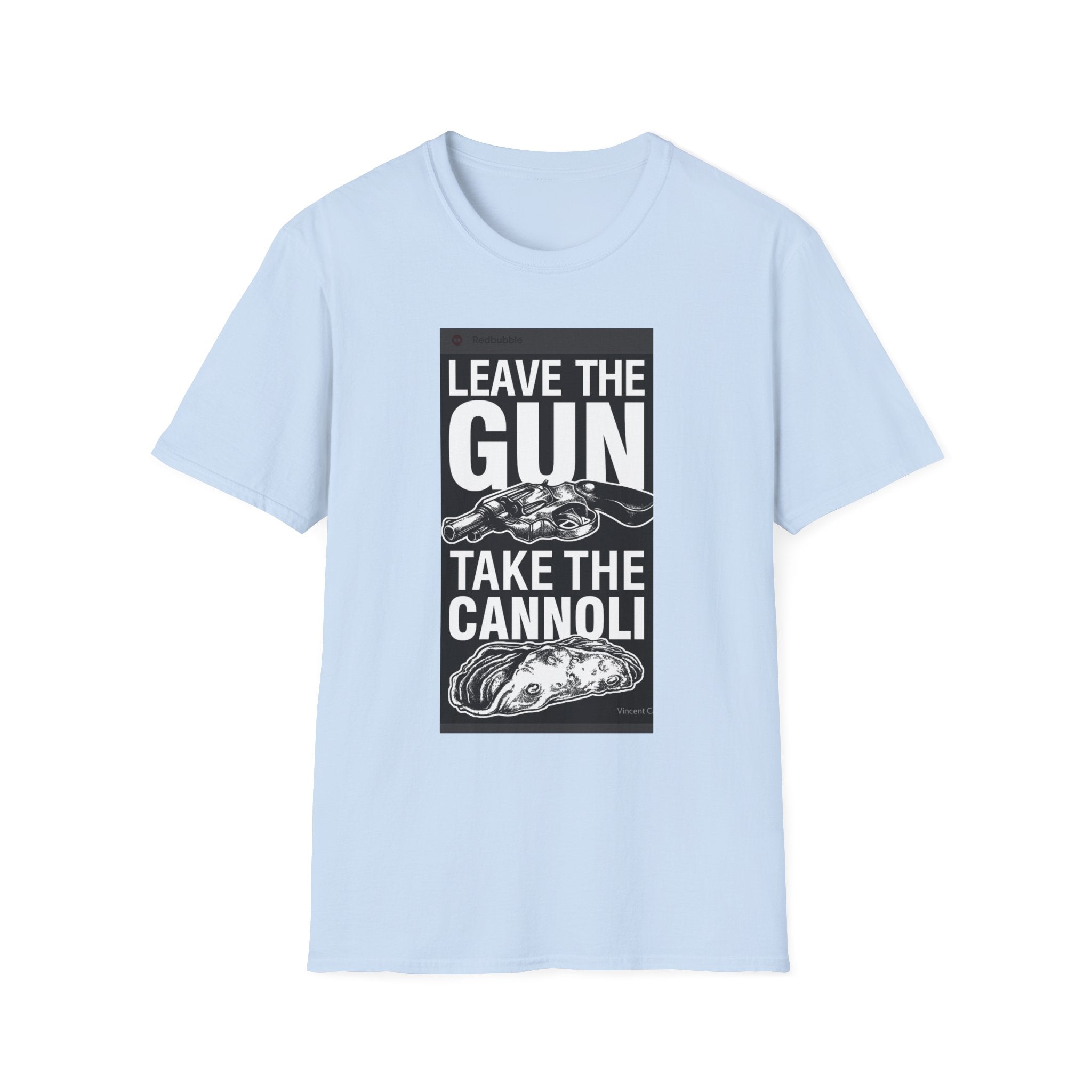 T-Shirt — "Leave the Gun, Take the Cannoli" Vintage Mob Movie Quote Tee