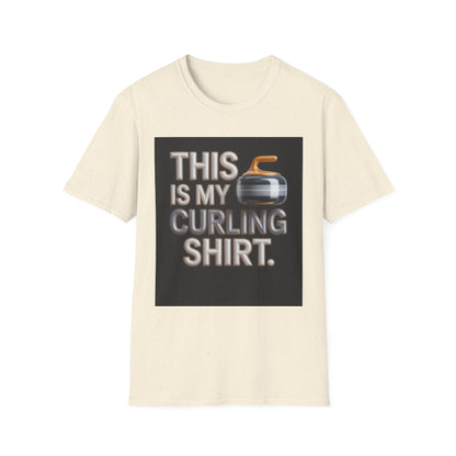 Curling T-Shirt — "This Is My Curling Shirt" Graphic Tee for Curling Fans