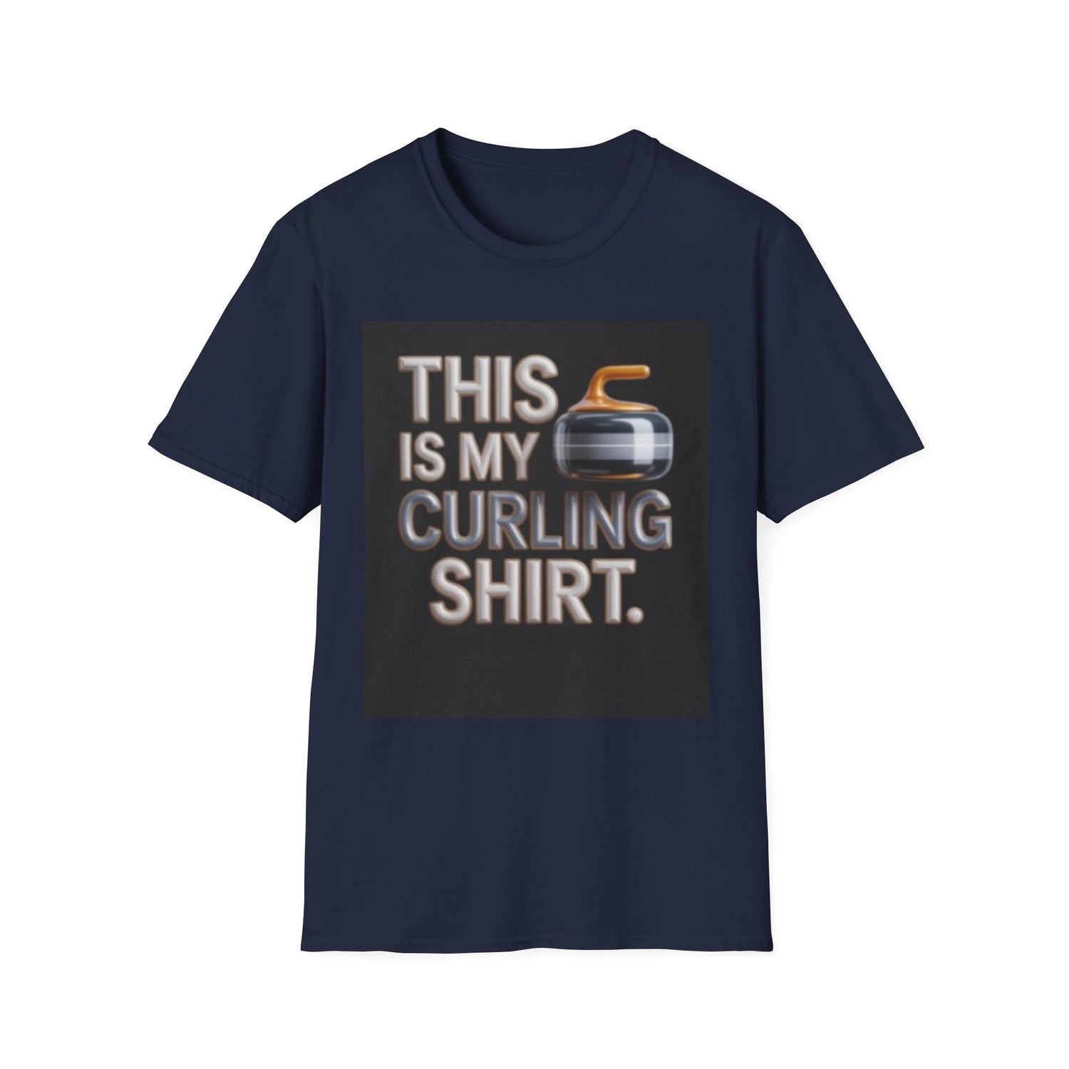 Curling T-Shirt — "This Is My Curling Shirt" Graphic Tee for Curling Fans