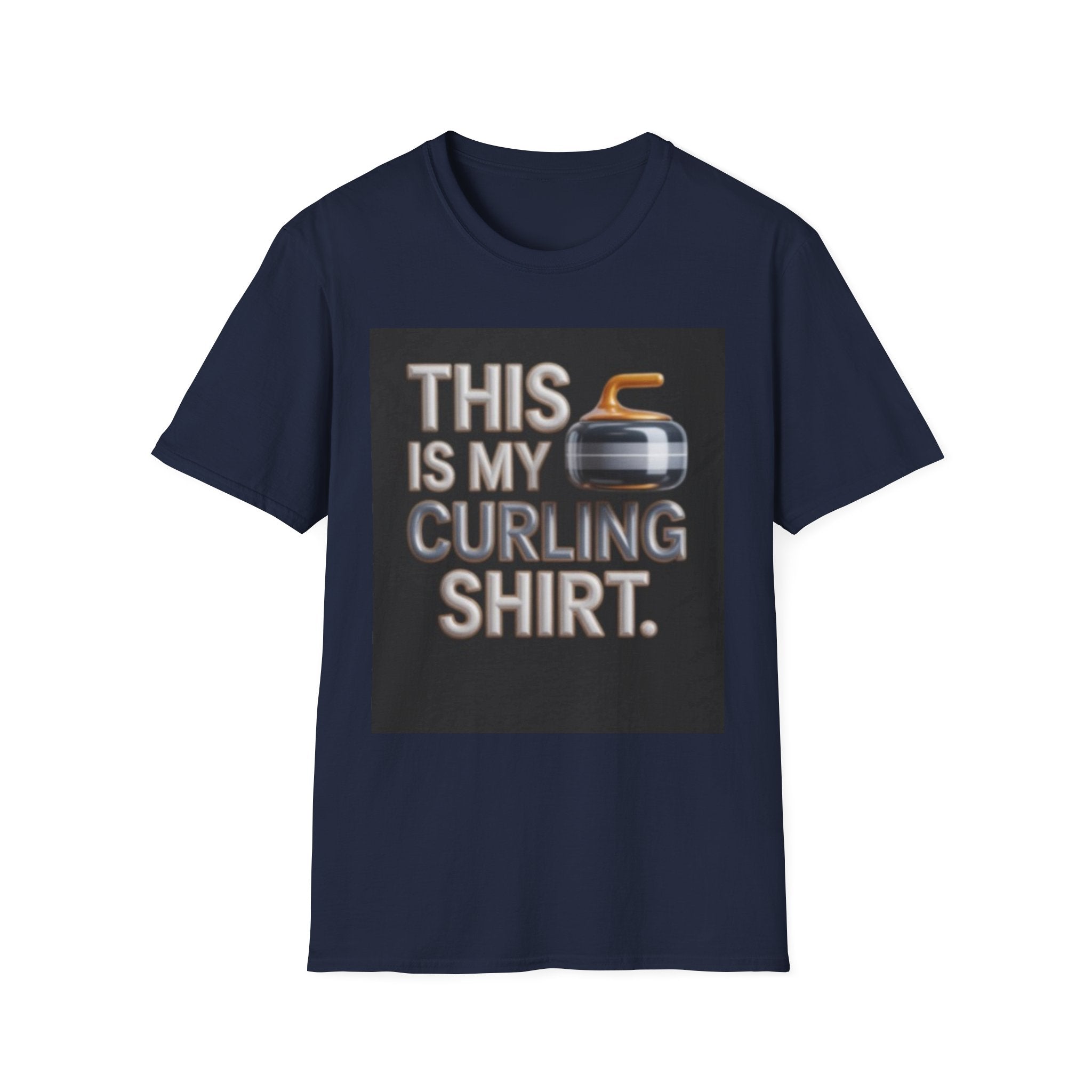 Curling T-Shirt — "This Is My Curling Shirt" Graphic Tee for Curling Fans