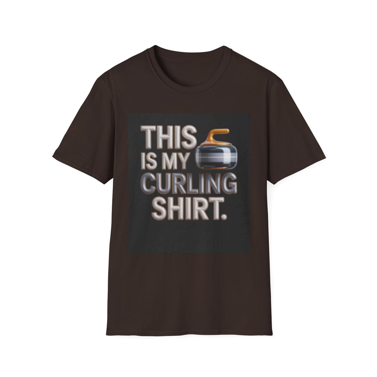Curling T-Shirt — "This Is My Curling Shirt" Graphic Tee for Curling Fans