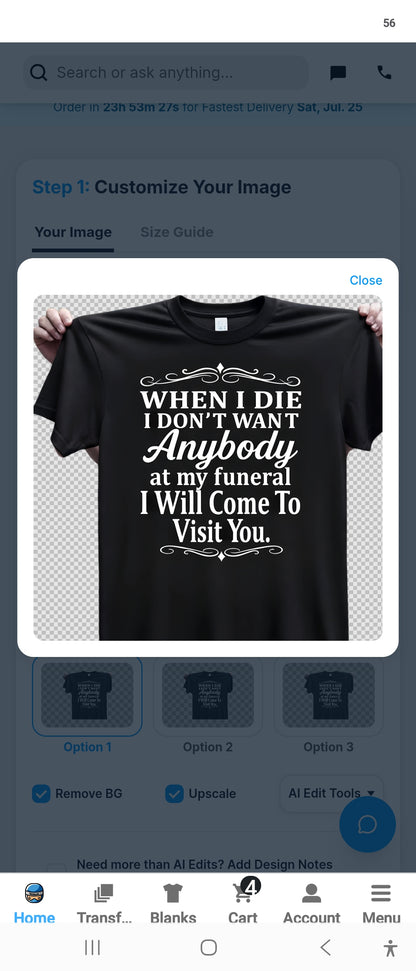 When I die